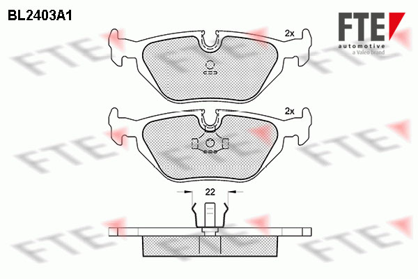 Kit de plaquettes de frein, frein à disque