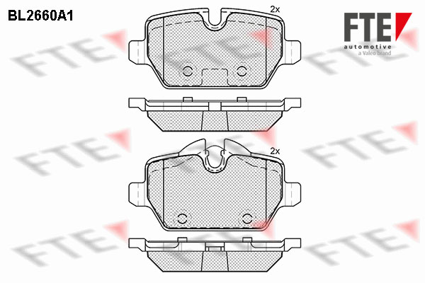 Kit de plaquettes de frein, frein à disque