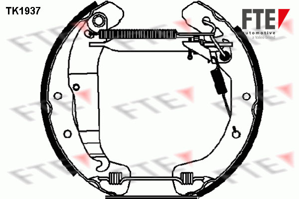 Jeu de mâchoires de frein