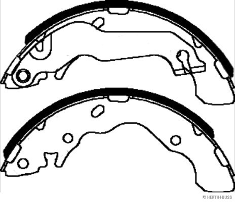 Jeu de mâchoires de frein