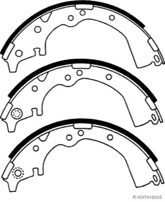 Jeu de mâchoires de frein