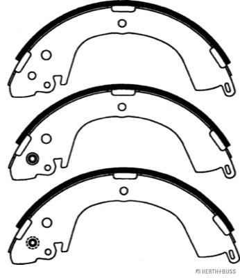 Jeu de mâchoires de frein