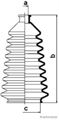 Jeu de joints-soufflets, direction