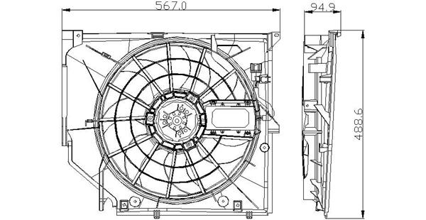 Ventilateur, refroidissement du moteur