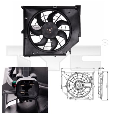 Ventilateur, refroidissement du moteur