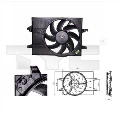 Ventilateur, refroidissement du moteur