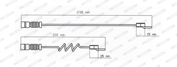 Contact d'avertissement, usure des plaquettes de frein