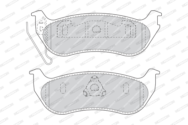 Kit de plaquettes de frein, frein à disque