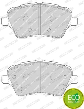 Kit de plaquettes de frein, frein à disque