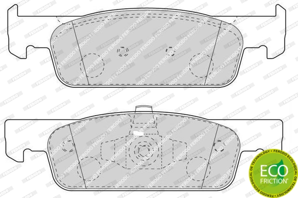 Kit de plaquettes de frein, frein à disque