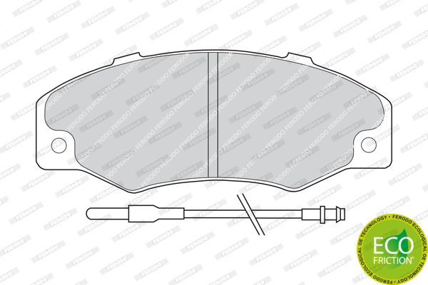 Kit de plaquettes de frein, frein à disque