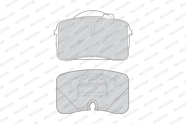 Kit de plaquettes de frein, frein à disque