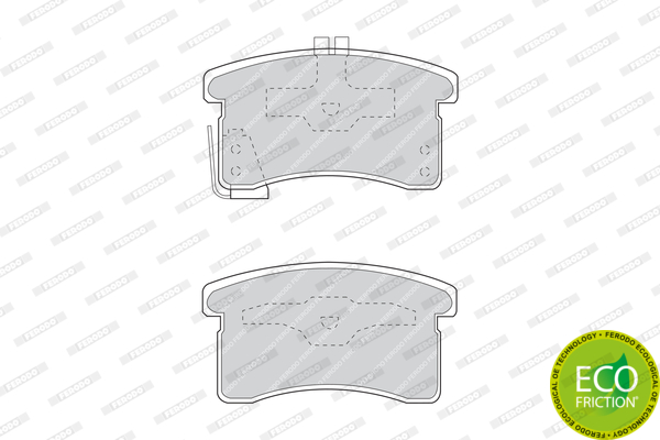 Kit de plaquettes de frein, frein à disque