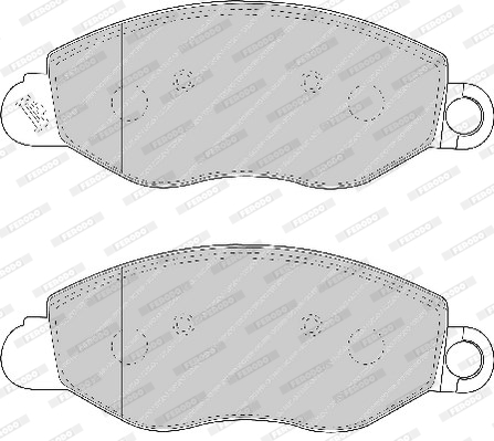 Kit de plaquettes de frein, frein à disque