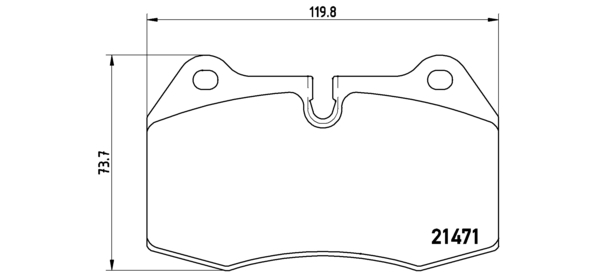 Kit de plaquettes de freins de haute performance