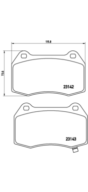 Kit de plaquettes de freins de haute performance