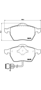 Kit de plaquettes de freins de haute performance