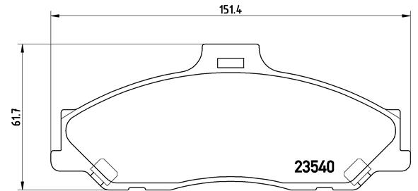 Kit de plaquettes de frein, frein à disque