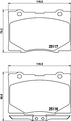 Kit de plaquettes de frein, frein à disque