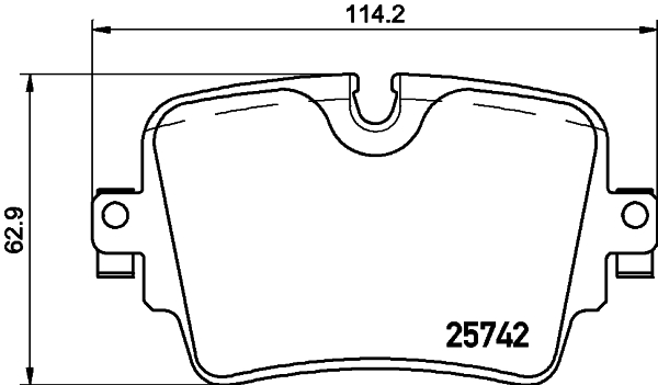 Kit de plaquettes de frein, frein à disque