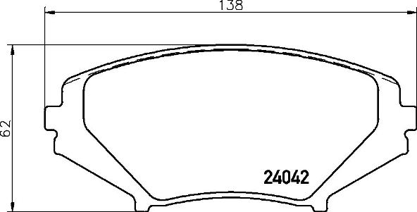 Kit de plaquettes de frein, frein à disque