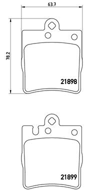 Kit de plaquettes de frein, frein à disque