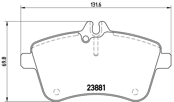 Kit de plaquettes de frein, frein à disque