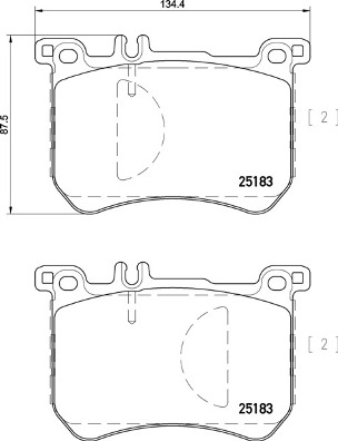 Kit de plaquettes de frein, frein à disque