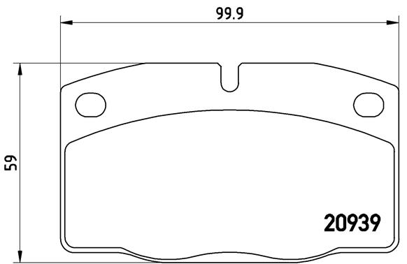 Kit de plaquettes de frein, frein à disque