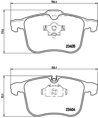 Kit de plaquettes de frein, frein à disque