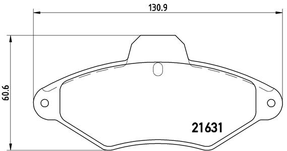 Kit de plaquettes de frein, frein à disque