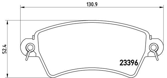 Kit de plaquettes de frein, frein à disque