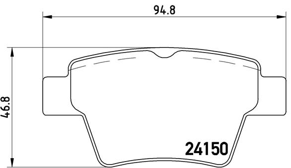 Kit de plaquettes de frein, frein à disque