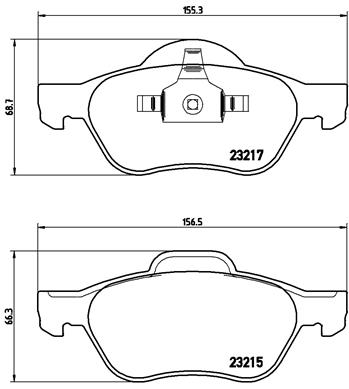 Kit de plaquettes de frein, frein à disque