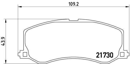 Kit de plaquettes de frein, frein à disque