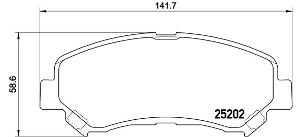 Kit de plaquettes de frein, frein à disque