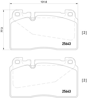 Kit de plaquettes de frein, frein à disque