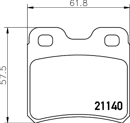 Kit de plaquettes de frein, frein à disque