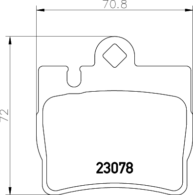 Kit de plaquettes de frein, frein à disque