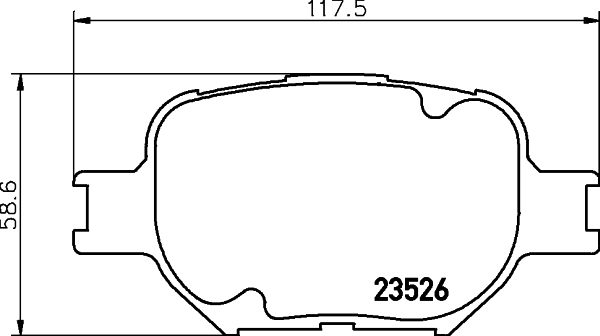 Kit de plaquettes de frein, frein à disque