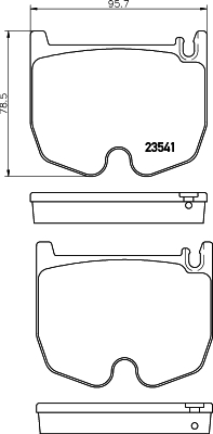 Kit de plaquettes de frein, frein à disque