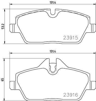 Kit de plaquettes de frein, frein à disque