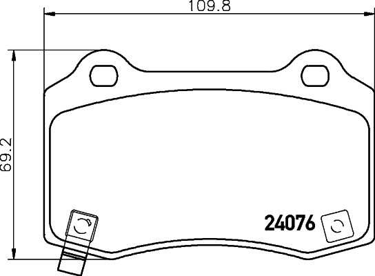 Kit de plaquettes de frein, frein à disque