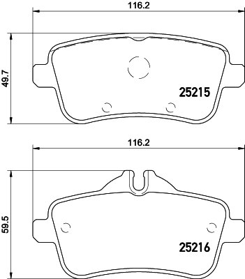 Kit de plaquettes de frein, frein à disque